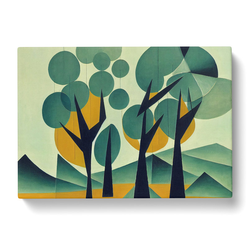 Spellbinding Abstract Trees - Wrapped Canvas, 40cm H x 60cm W x 3cm D