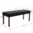 6-Piece Rustic Solid Wood Dining Table With Chair And Bench Set-368994538