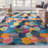 Abstract Nuances Multi Pebble Watercolor Area Rug-766580507