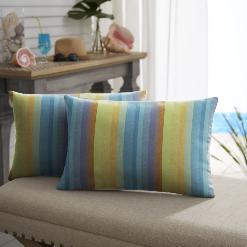  Housse et insert de coussin d'extérieur pour l'extérieur, Sunbrella® coucher de soleil Astoria, H 14 po x l 24 po