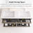 60" Modern Wall-Mounted Bathroom Vanity Set, With Double Integral Stone Resin Sinks-624169633-624169637