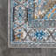 Tapis gris / moutarde / turquoise à motif géométrique rétro Nola-1434432382