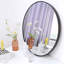 Miroir rond, miroir circulaire en métal, pour salle de bain, chambre à coucher, entrée, salon, meuble-lavabo-609580990-609580986