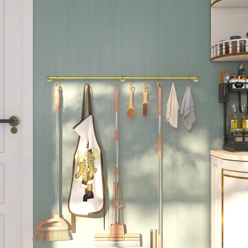 Support à casseroles et casseroles en acier inoxydable, support mural pour casseroles et casseroles