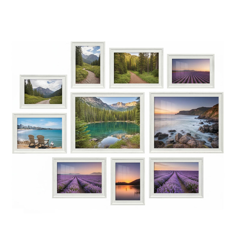 Picture Frame - Set of 10, White