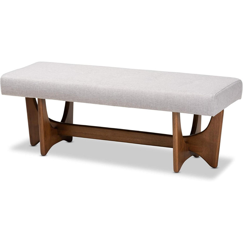 Studio Benches, One Size, Greyish Beige/Walnut
