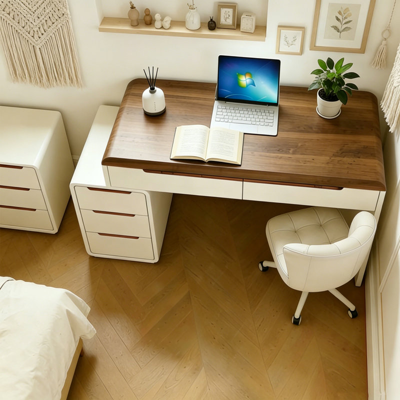 Bureau d'écriture Retro Simple, H 29,52 po x l 62,99 po x P 23,62 po