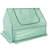 Garmer Outdoor Mini Greenhouse with Metal Raised Garden Bed with Green Cover 4' x 3'-96715246