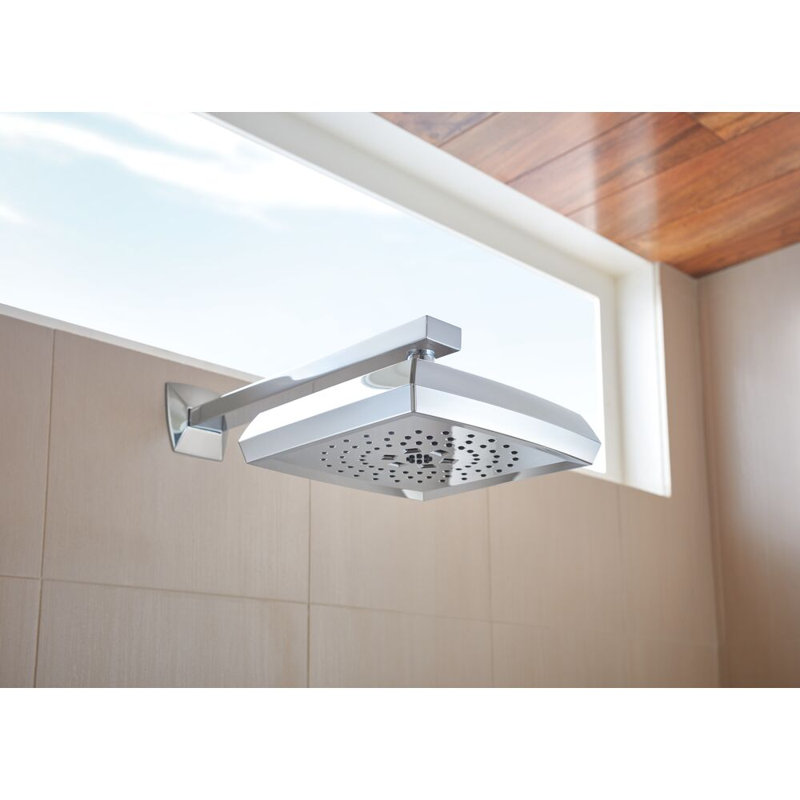 Essential Shower Series H2Okinetic® Square Multi-Function Shower Head - 1.75 GPM, Polished Chrome