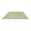 Hand Tufted Wool Striped Area Rug in Peridot/White-1047168265