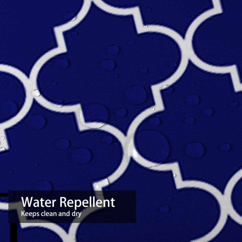 Rideau de douche Quatrefoil, L 72 po x l 78 po