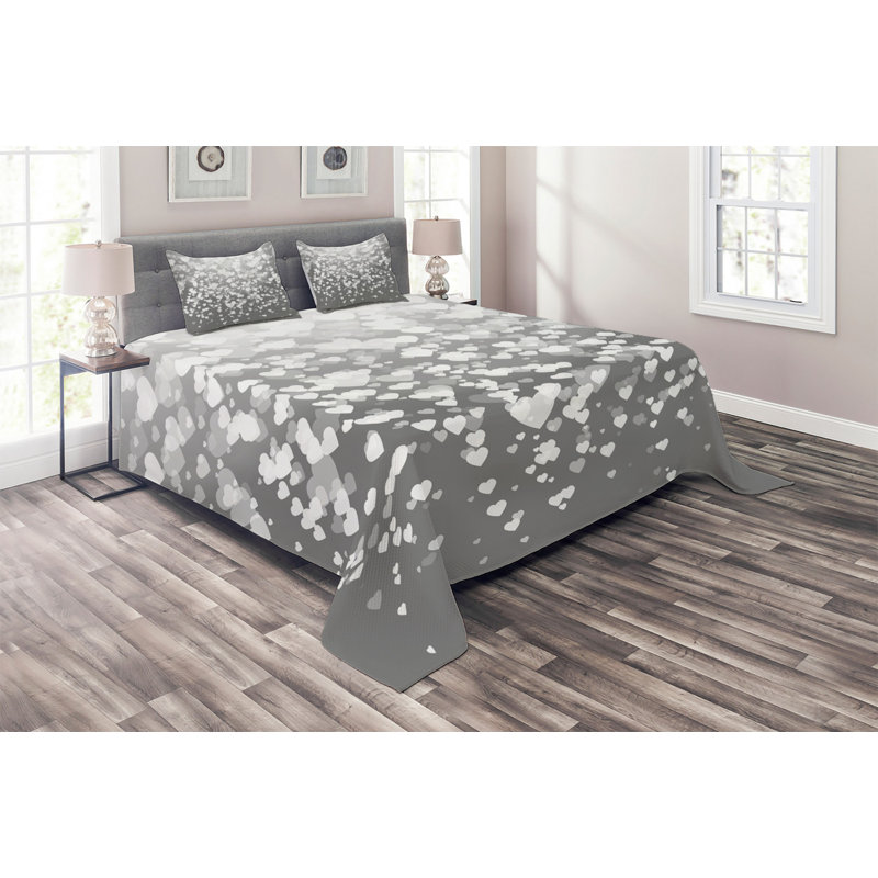 Modern & Contemporary Polyester Coverlet, King Bedspread + 2 Shams