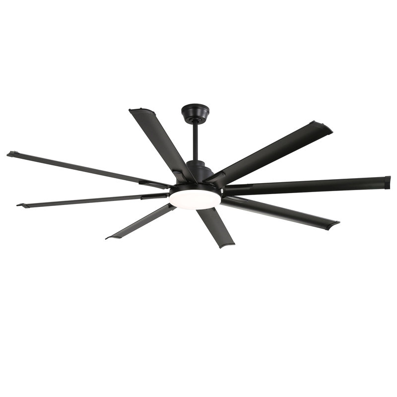 Ventilateurs de plafond modernes de 72 pouces avec télécommande intelligente et moteur à courant continu à 6 vitesses pour le salon