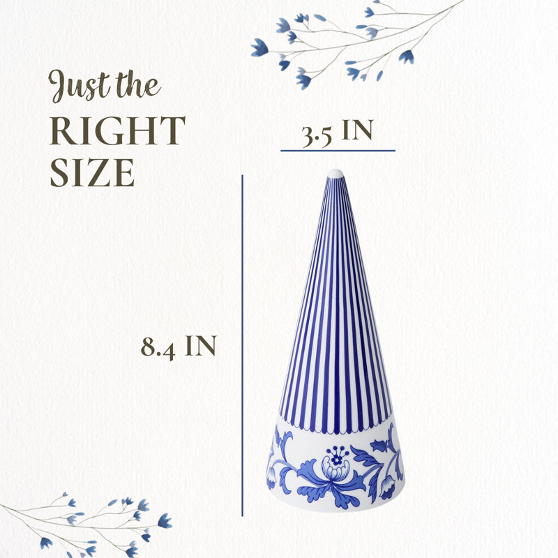 Spode Blue Italian Topiary 8"