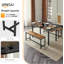 Table de salle à manger et bancs extensible pour 6 personnes de style campagnard-97801624