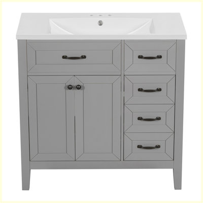 Modern Bathroom Vanity with Sink Combo and Drawers