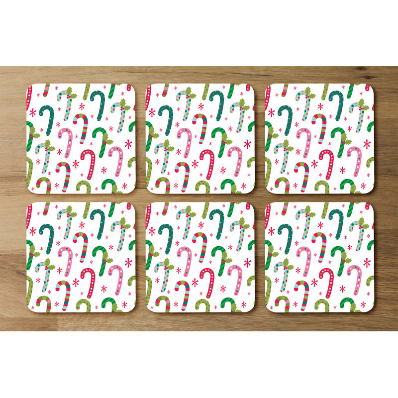 Square 6 Piece Coaster Set