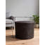 Kingstown RD Barrel Wicker Outdoor Side Table, Pre-Assembled Accent Table
