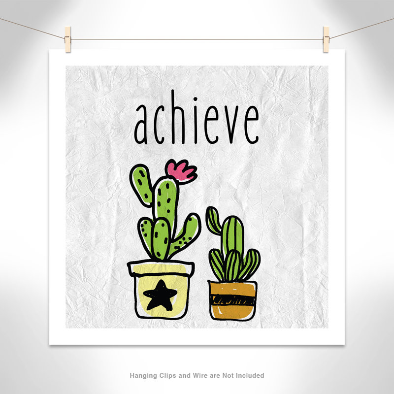 Impression sur papier Cacti C, H 36 po x l 36 po x P 1 po, Papier