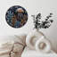 Horloge méduse avec plantes