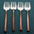 Ahrie INOX ARTISANS Sundance Sardine Table Forks 4 Pc. Set