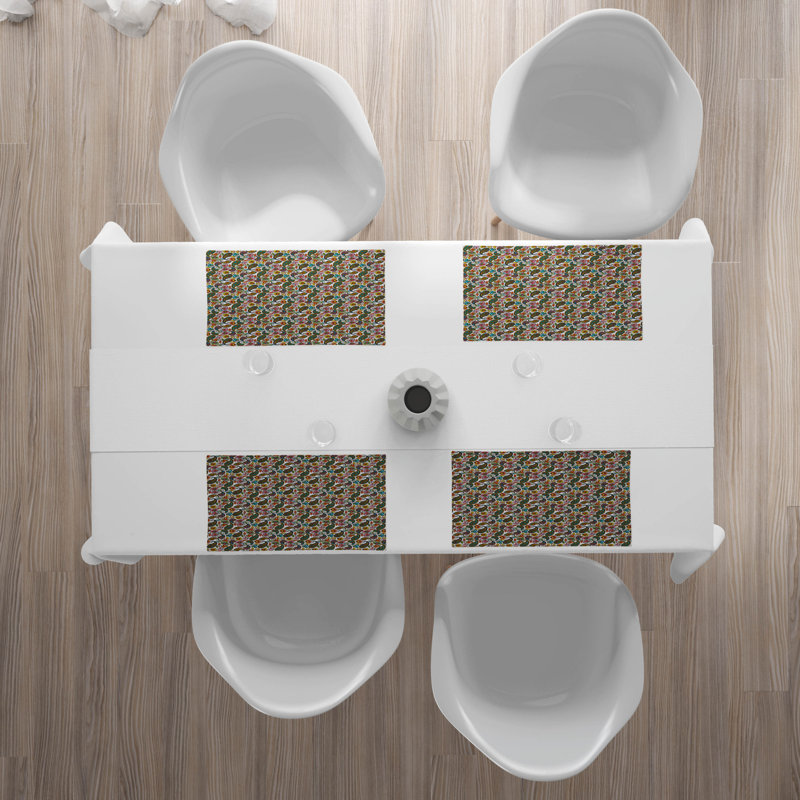 Polyester Abstract Rectangle Placemat