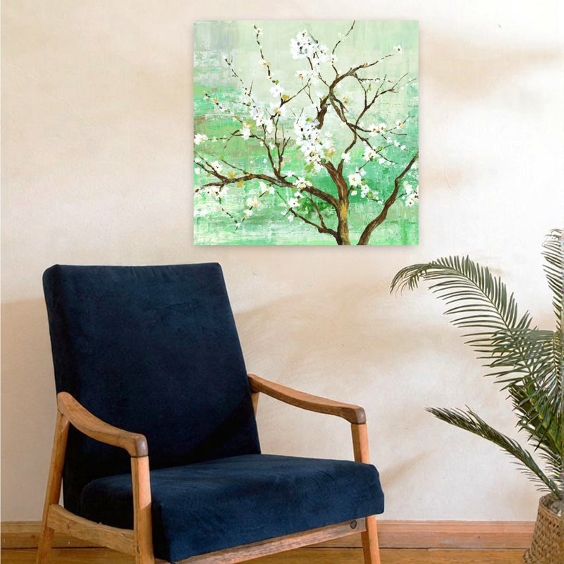 Kyoto, art délicat et serein de la nature abstraite au printemps, H 24 po x l 24 po