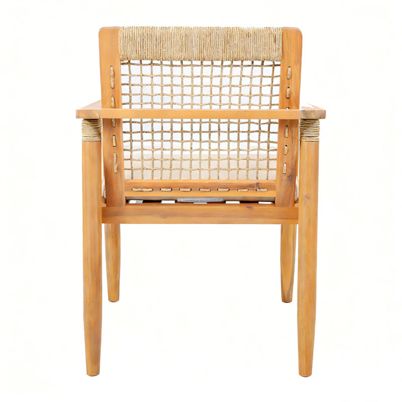 Ensemble repas d'extérieur 7 pièces avec coussins, 6 chaises modernes avec une table