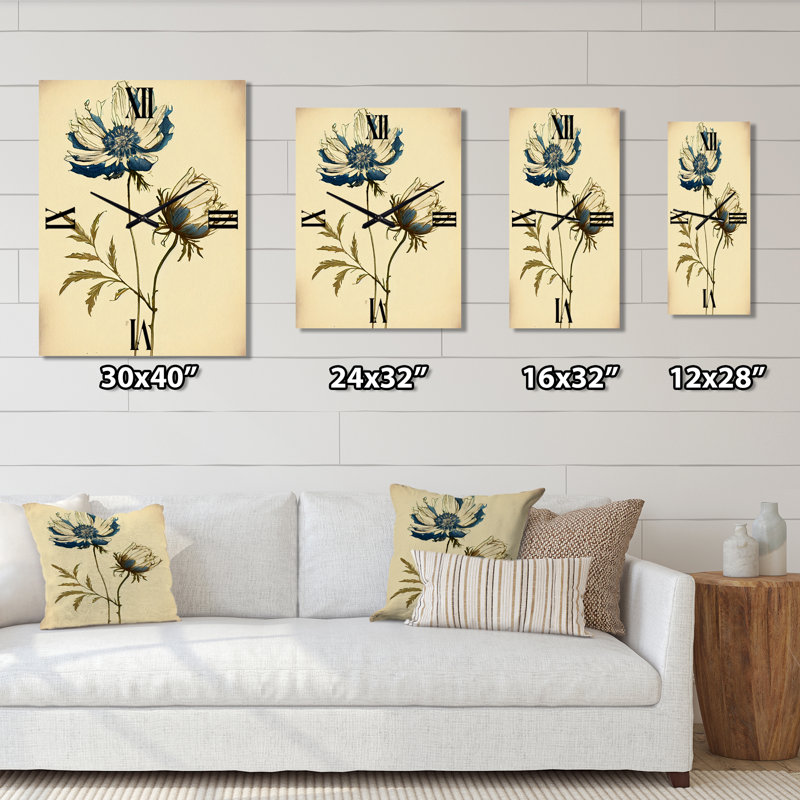 Jaydy - Horloges murales florales, Moyen