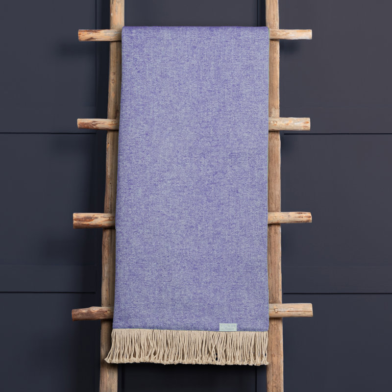 Selkirk Hand Woven Throw Blanket, Purple