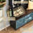 75 Inch Tall LED Hall Tree, Mudroom Storage Cabinet with Bench, Coat Rack, Shoe Cubbies and Umbrella Holder-1881305904