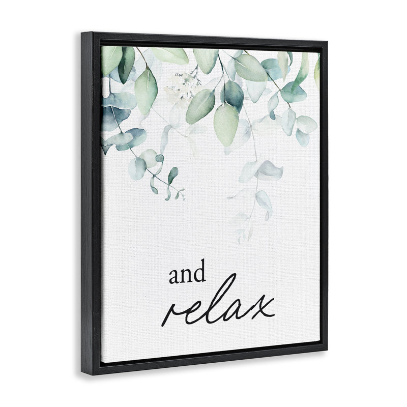 Cadre flottant And And Relax, H 31 po x l 25 po, Cadre flottant noir de jais