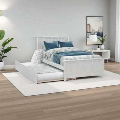 Lit plateforme simple avec lit gigogne