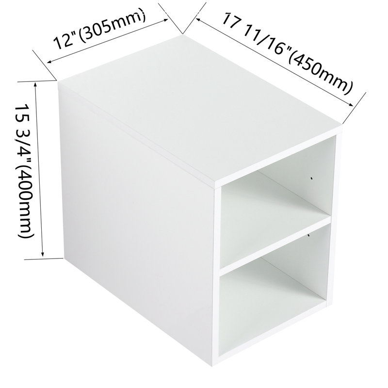 Meuble-lavabo 72 po à fermeture en douceur avec lavabo et petites tablettes de rangement, Imitation chêne