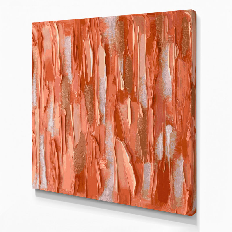 Lyrical Abstraction 77 Brown Canvas Wall Art