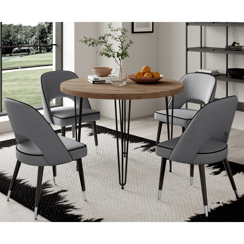Belluno 4 - Person Dining Set, Grey