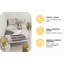 Lit superposé simple au-dessus d'un lit simple en métal pour enfants, filles, structure de lit en métal avec échelles et garde-corps, 2 lits convertibles, aucun sommier requis-603582203