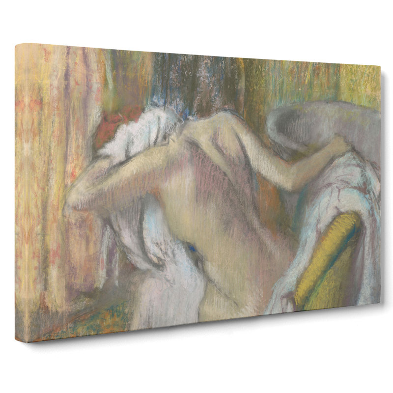 Nude Woman Drying Herself by Edgar Degas - Wrapped Canvas, 40cm H x 60cm W x 3cm D