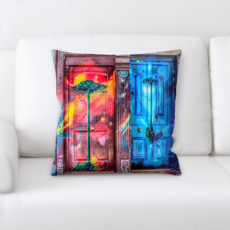 Microsuede Reversible Throw Pillow