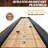 Barrington Billiards 12' Coventry Shuffleboard Table With Scratch-Resistant Playfield and 8 Puck Set