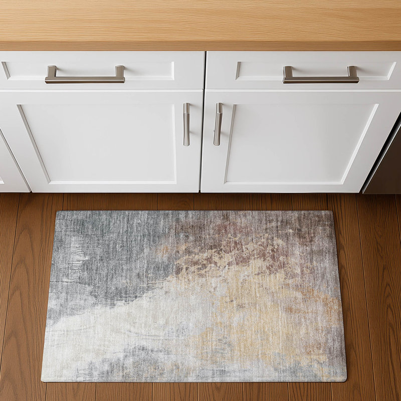 Premium Machine Washable Stallings AMF1842 Abstract Rug, Rectangle 1'8" x 2'6"