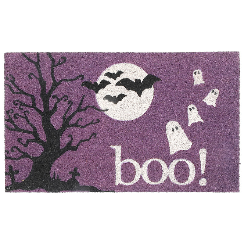 Tapis de porte en fibre de coco (Boo!)