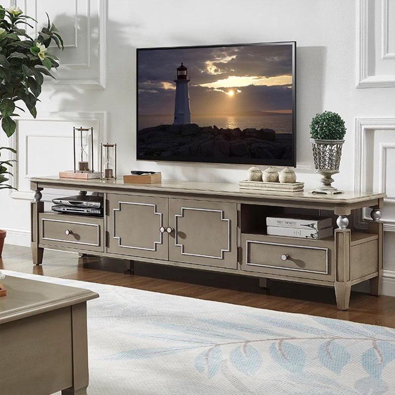 Gray Solid Wood TVStands