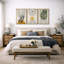 «Mid Century Modern Boho», pastel vert géométrique, feuille de palmier jungle-119395829-87392637-87392636