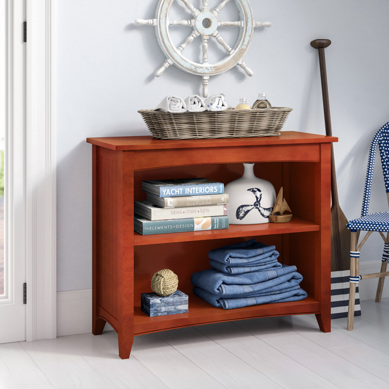 Alaterre Furniture  14"L x 36"W x 30"H 2-Shelf Shaker Cottage Bookcase, Cherry, Cherry