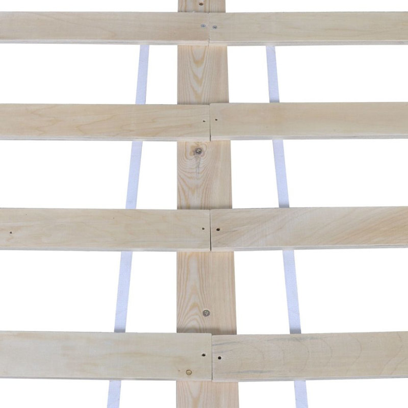 vidaXL Bed Frame Solid Pinewood, White, Super King (6')