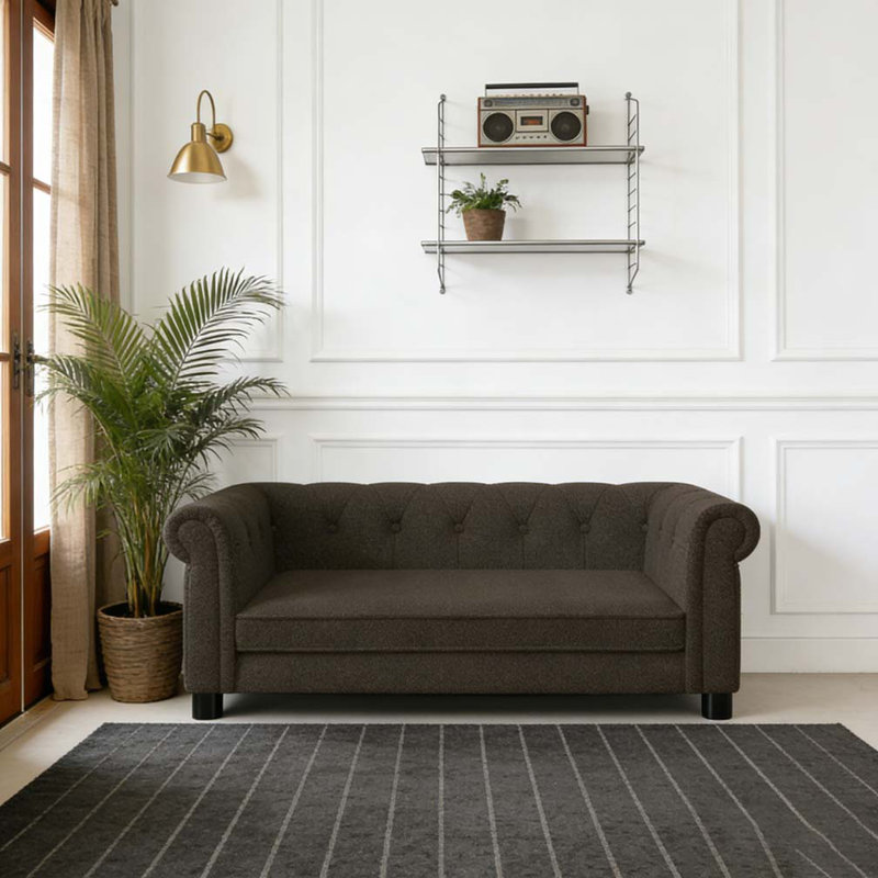 canapé-lit pour chien durable, Marron foncé