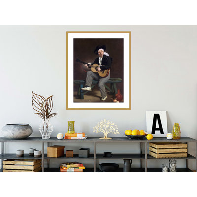 The The Singer espagnol par Edward Manet, impression giclée sur cadre