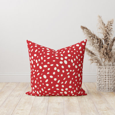  Housse de coussin intérieur / extérieur en polyester à pois