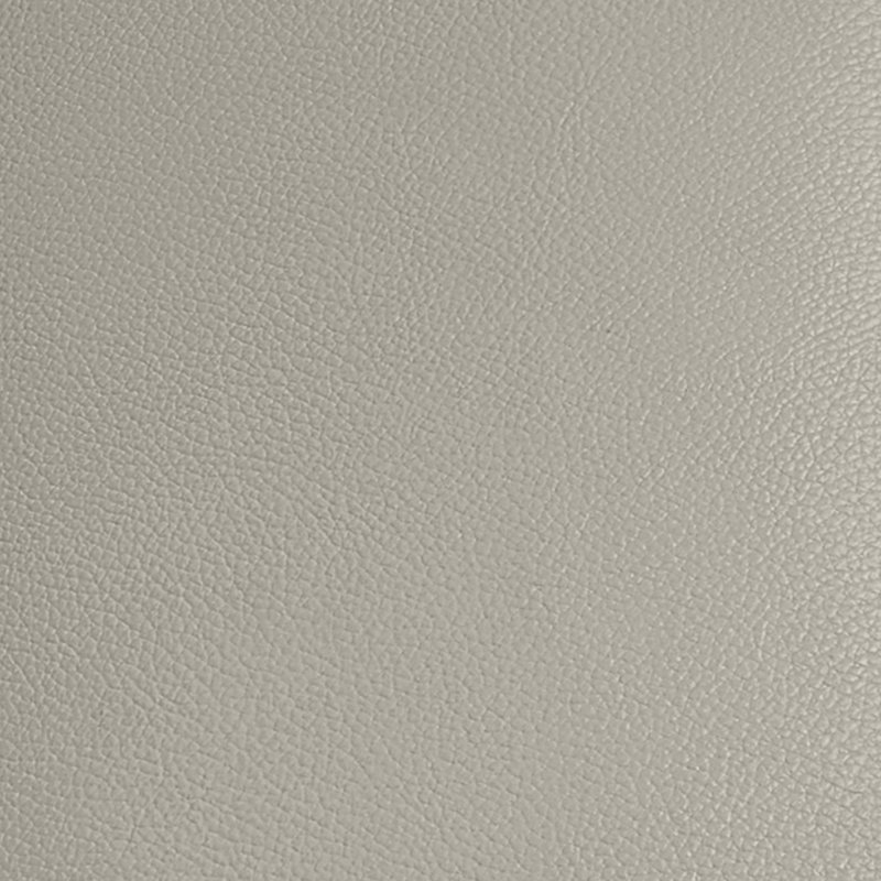 Repose-pieds en cuir véritable 29 po Ambrie, Cuir gris nuage
